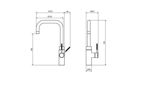 GoodHome Kitchen Tap Argania, graphite