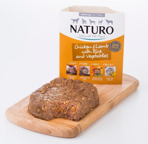 Naturo Adult Dog Wet Food Chicken and Lamb with Rice & Vegetables 400g