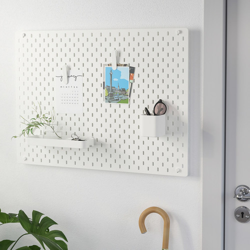 SKÅDIS Pegboard combination, white,76x56 cm