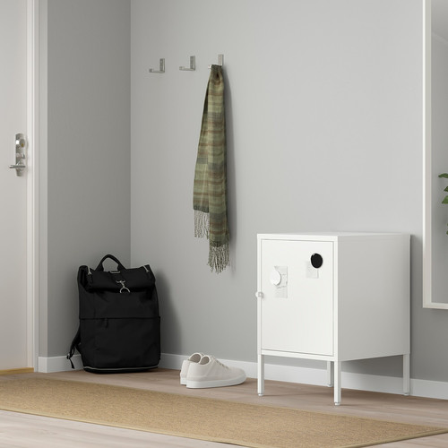 HÄLLAN Storage combination with doors, white, 45x47x67 cm