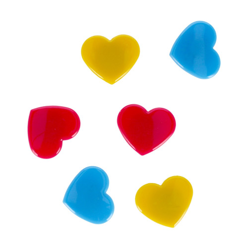 Starpak Magnets Hearts 6pcs