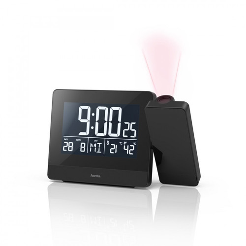 Hama Alarm Clock with Projector and Charge, black