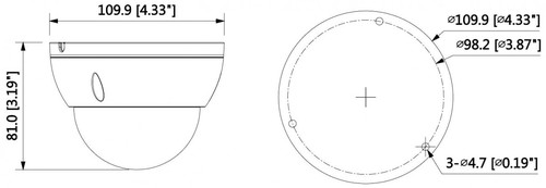 Dahua IP Camera 5 Mpx IPC-HDBW3541E-AS-0280B