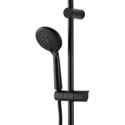 GoodHome Shower Set Cavally, 1-spray, thermostatic, matt black