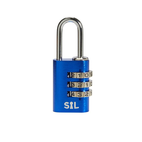 Smith & Locke Combination Padlock 21 mm, blue