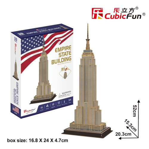 CubicFun 3D Puzzle Empire State Building 54pcs 8+