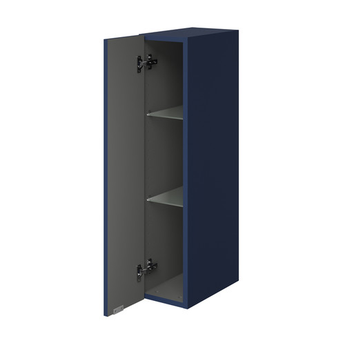 GoodHome Bathroom Wall Cabinet Imandra Slim 20 x 90 x 36 cm, matt dark blue