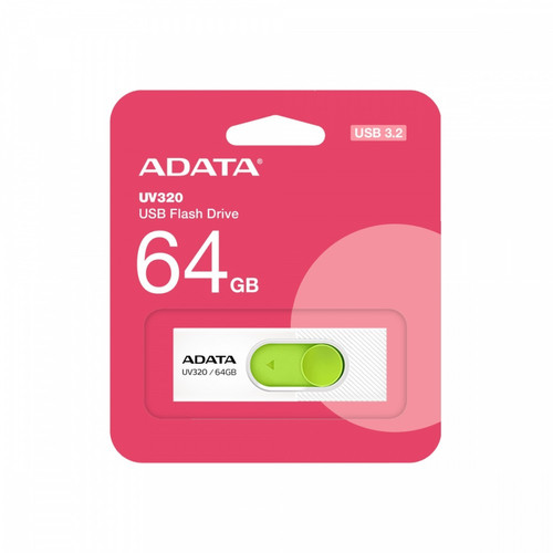 Adata Flash Drive UV320 64GB USB3.1 White-Green