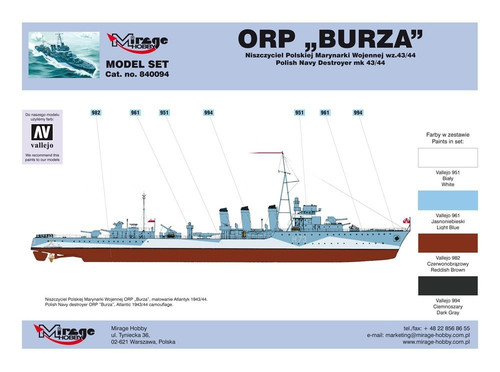 ORP 'Storm' wz.44 [Polish Destroyer II WW]