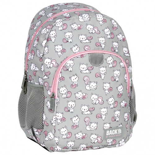 Preschool Backpack White Cats 26x34x14