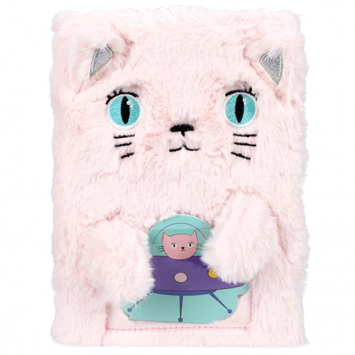 Plush Notebook A5 Cat