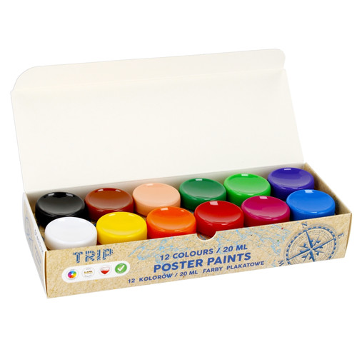 Starpak Poster Paints 12 Colours x 20ml Trip