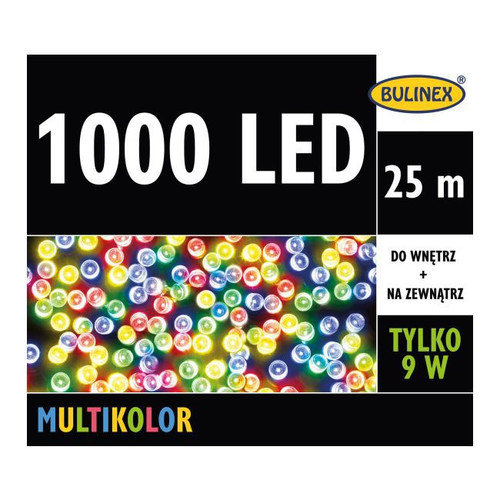 Christmas Lights 1000 LED Bulinex 25 m, indoor/outdoor, multicolour