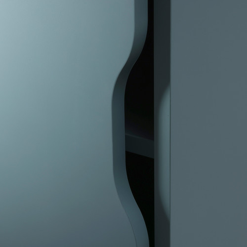 ALEX Storage unit, grey/turquoise, 36x70 cm