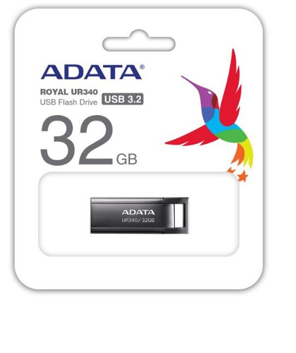 Adata Pen Drive USB Flash Drive UR340 32GB USB3.2 Gen1 Black