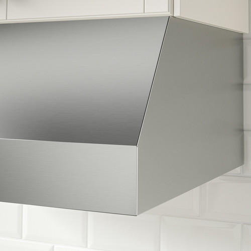 UPPFRISKANDE Wall mounted extractor hood, stainless steel colour, 80 cm