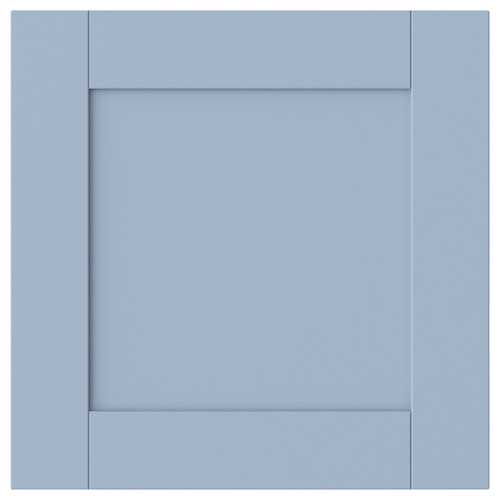 SANNIDAL Door with hinges, blue, 40x40 cm