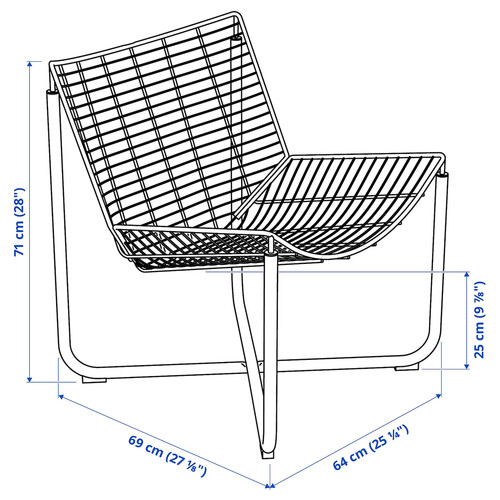 SKÅLBODA Armchair, orange