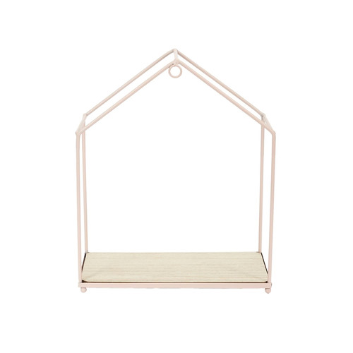 Wall Shelf House 3pcs, pink