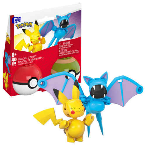 MEGA Pokémon Pikachu & Zubat Building Toy Kit HXP12 6+