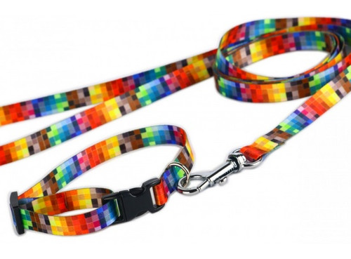 Matteo Dog Leash 10mm, pixels