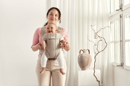 BABYBJÖRN - Baby Carrier MINI 3D Mesh, Grey Beige 0-12m