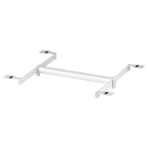 HJÄLPA Clth rail+2 susp rail+2 pck fitting, adjustable/white, 30-47x40 cm