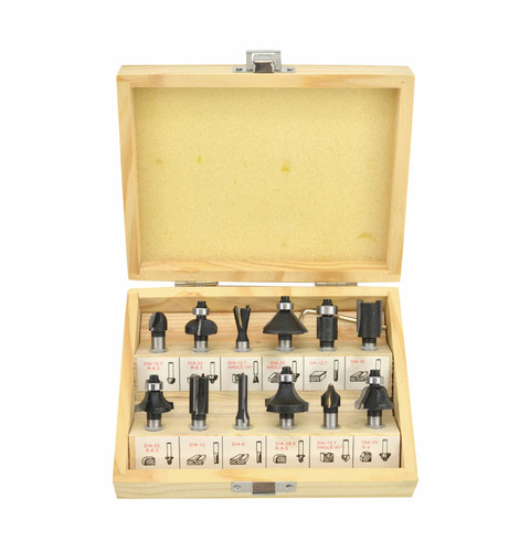 AW TCT Wood Router Bit Set 12pcs