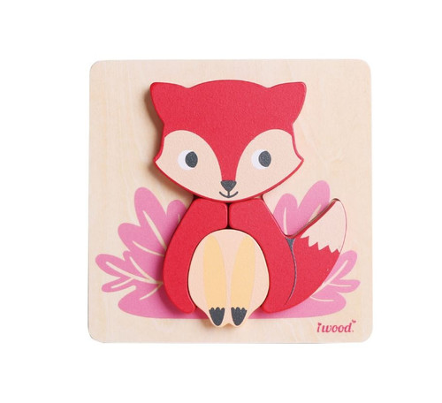 iWood Wooden Puzzles Animals Fox 12m+