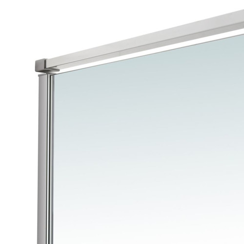 GoodHome Sliding Shower Door Ezili 120 cm, chrome/transparent