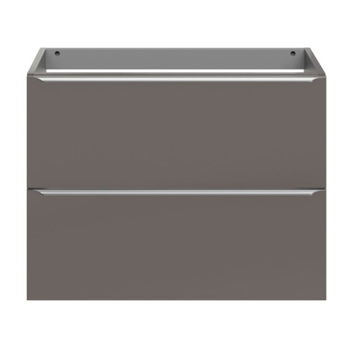 Goodhome Wall-mounted Basin Cabinet Imandra Slim 80cm, anthracite