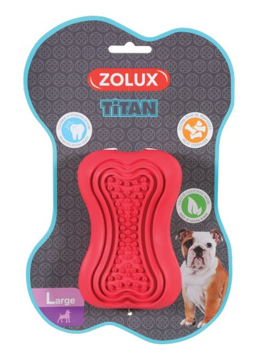 Zolux Rubber Dog Toy Titan L, red