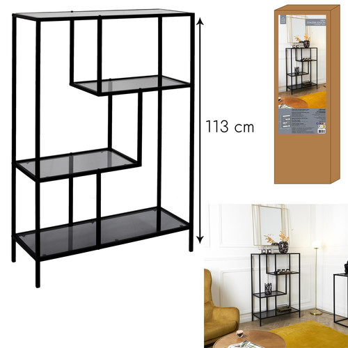 Shelving Unit Edison M, black