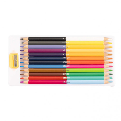 Strigo Double-sided Colour Pencils 12pcs 24 Colours