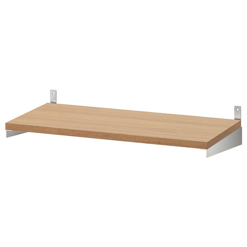 KUNGSFORS Shelf, ash veneer ash, 60 cm