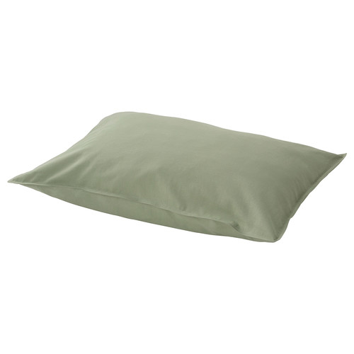 ÄNGSLILJA Pillowcase, grey-green, 50x60 cm