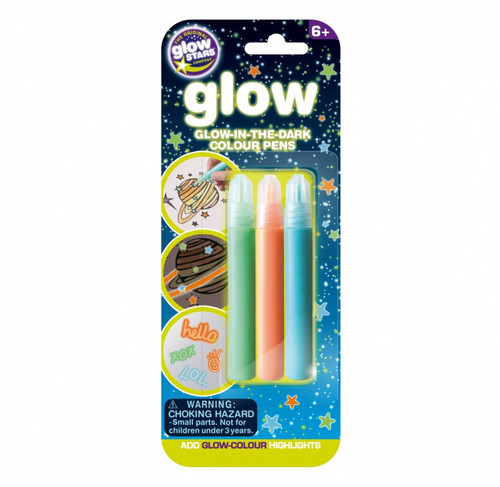 Glow-in-the-Dark Colour Pens 6+