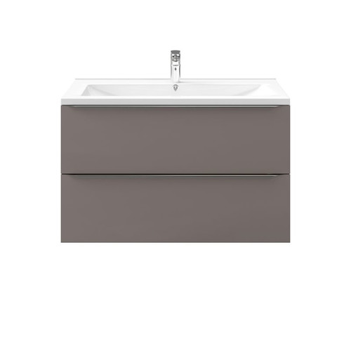 Wall-mounted Basin Cabinet GoodHome Imandra 100cm, grey