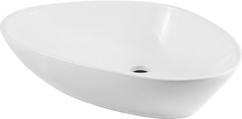 Ceramic Countertop Basin GoodHome Kotra 58x38cm, white