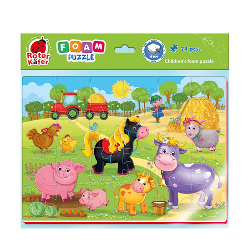 Foam Children's Puzzle 24pcs Farm 3+