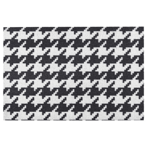 TOMTRÄTT Door mat, light grey/dark grey, 40x60 cm