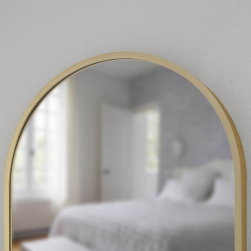 Dubiel Vitrum Oval Mirror Joy with gold frame, 50x100 cm