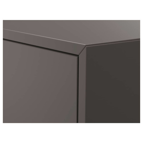 EKET Wall-mounted cabinet combination, dark grey, 80x35x210 cm