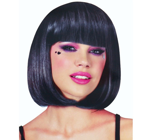 Synthetic Wig Artificial Hair Bob, black