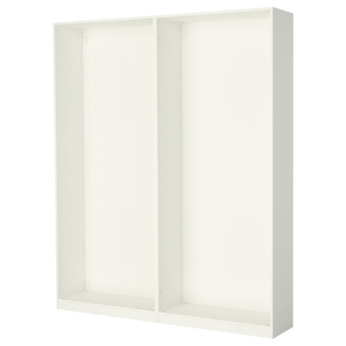 PAX 2 wardrobe frames, white, 200x35x236 cm