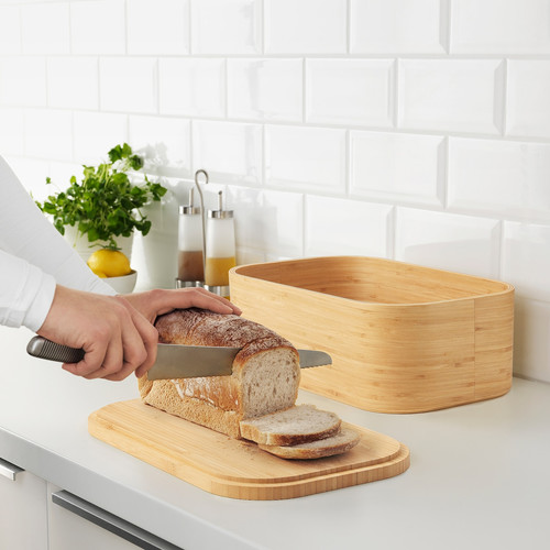 UPPSKATTNING Bread bin, bamboo veneer