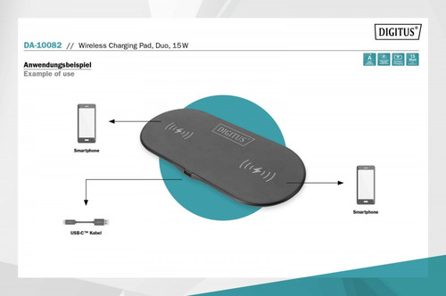 Digitus Wireless Charging Pad Charger DA-10082