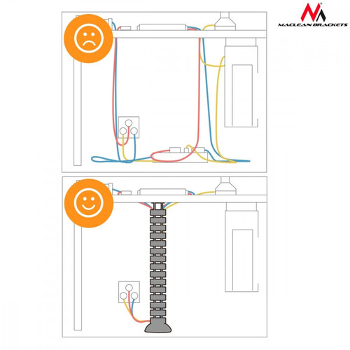 Cable Organizer MC-768 S silver