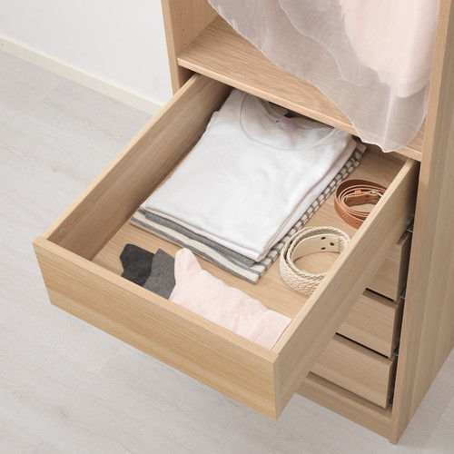 KOMPLEMENT Drawer, white stained oak effect, 50x58 cm