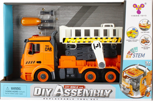 DIY Assembly City Service Truck with Light & Sound 3+